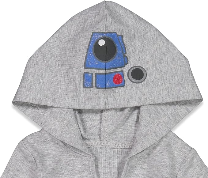 STAR WARS Baby 3 Pack Hooded Cosplay Bodysuits Newborn to Infant Sizes - Image 7