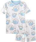 Butterblu Shade Snug-fit 2-Piece Short Sleeve PJs 100% Organic Cotton by Butterblu