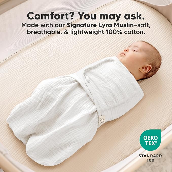 KeaBabies Muslin Baby Swaddles for Newborns, 100% Cotton | Organic Cotton - Image 4