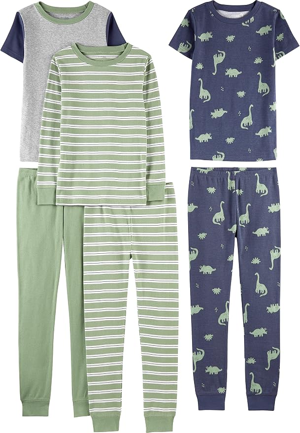 Simple Joys by Carter's Girls 6-piece Snug Fit Cotton Pajama Set by SimpleJoysbyCarters