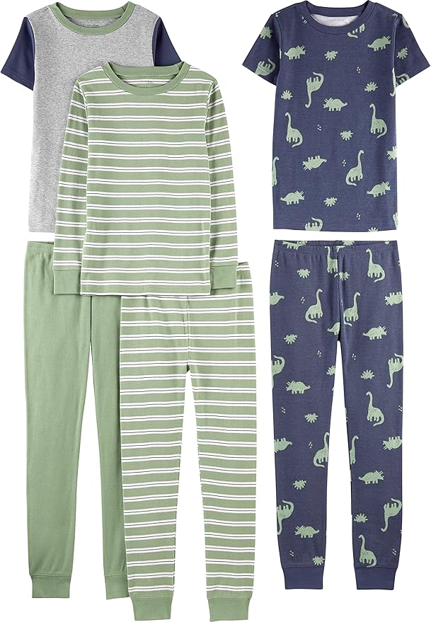 Simple Joys by Carter's Girls 6-piece Snug Fit Cotton Pajama Set by SimpleJoysbyCarters