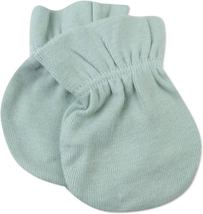 HonestBaby Baby 100% Organic Cotton Multipack Cap Hats and No Scratch Mitts - Image 3