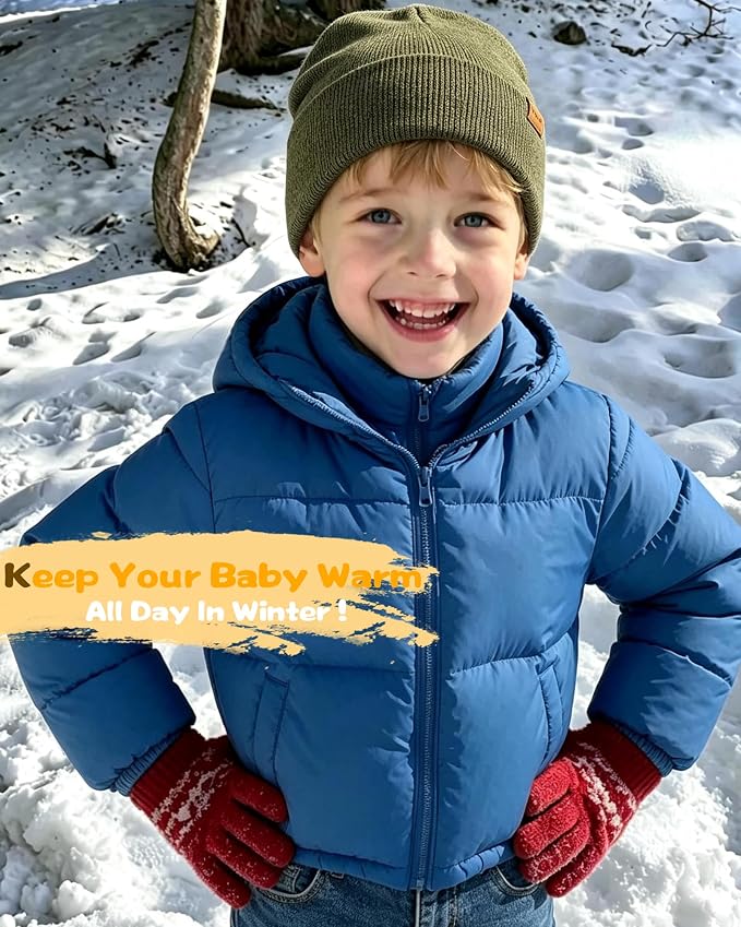 Baby Beanie Toddler Infant Winter Hats kids Warm Knit Caps - Image 3