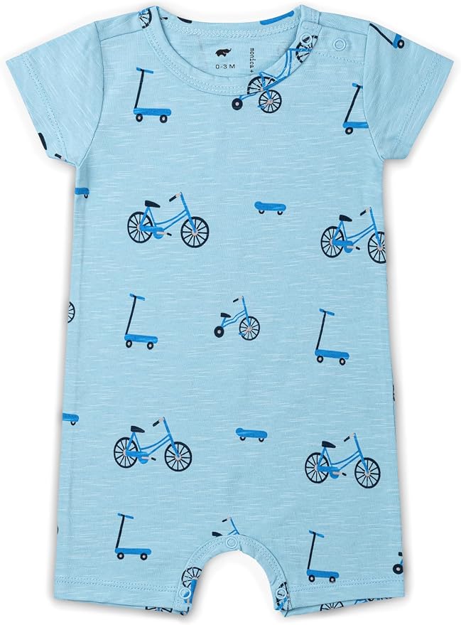 monica + andy Slub Shorty Romper, 100% Organic Baby Clothes by monicaandy