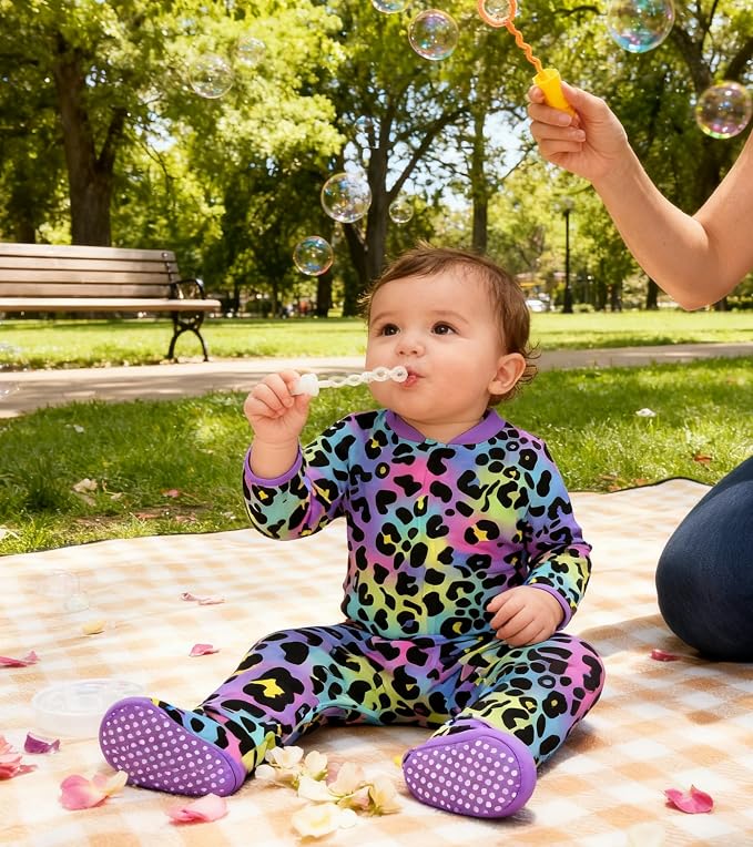 uideazone Baby Girls Footed Pajamas, Zip Sleeper - Image 2