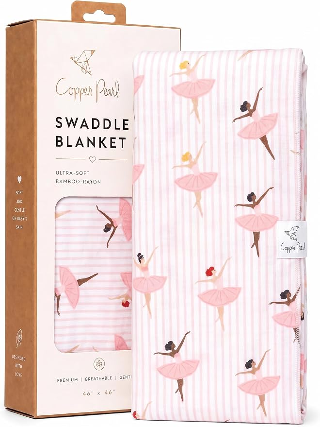 Copper Pearl Swaddle Blankets for Newborns | Soft Stretchy Receiving Blankets by CopperPearl