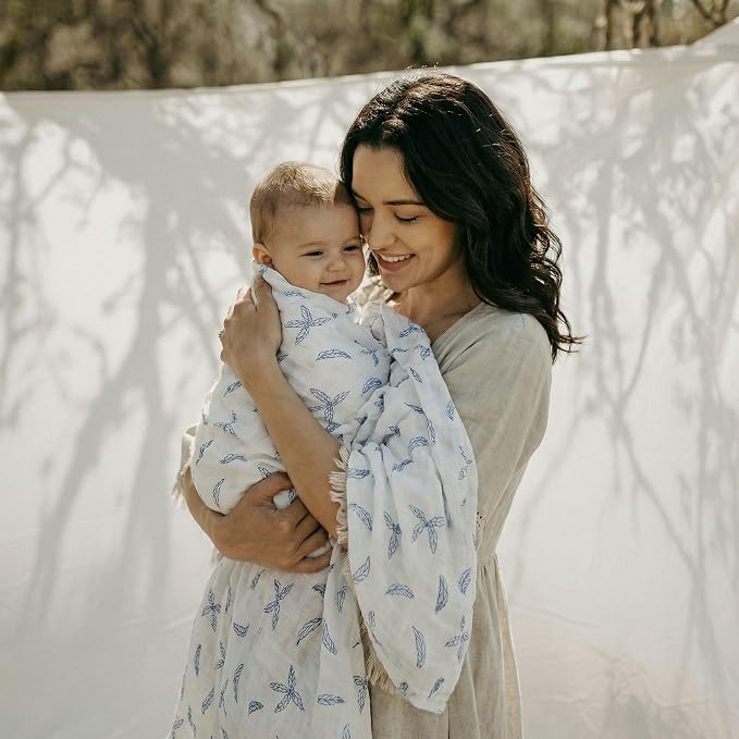 GLLQUEN BABY Muslin Swaddle Blankets 4Pk Receiving Blanket Large 35" x 40" | - Image 9