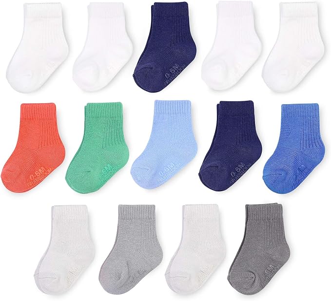 Fruit of the Loom Baby & Toddler Grow & Fit Flex Zones Cotton Stretch Socks by FruitoftheLoom