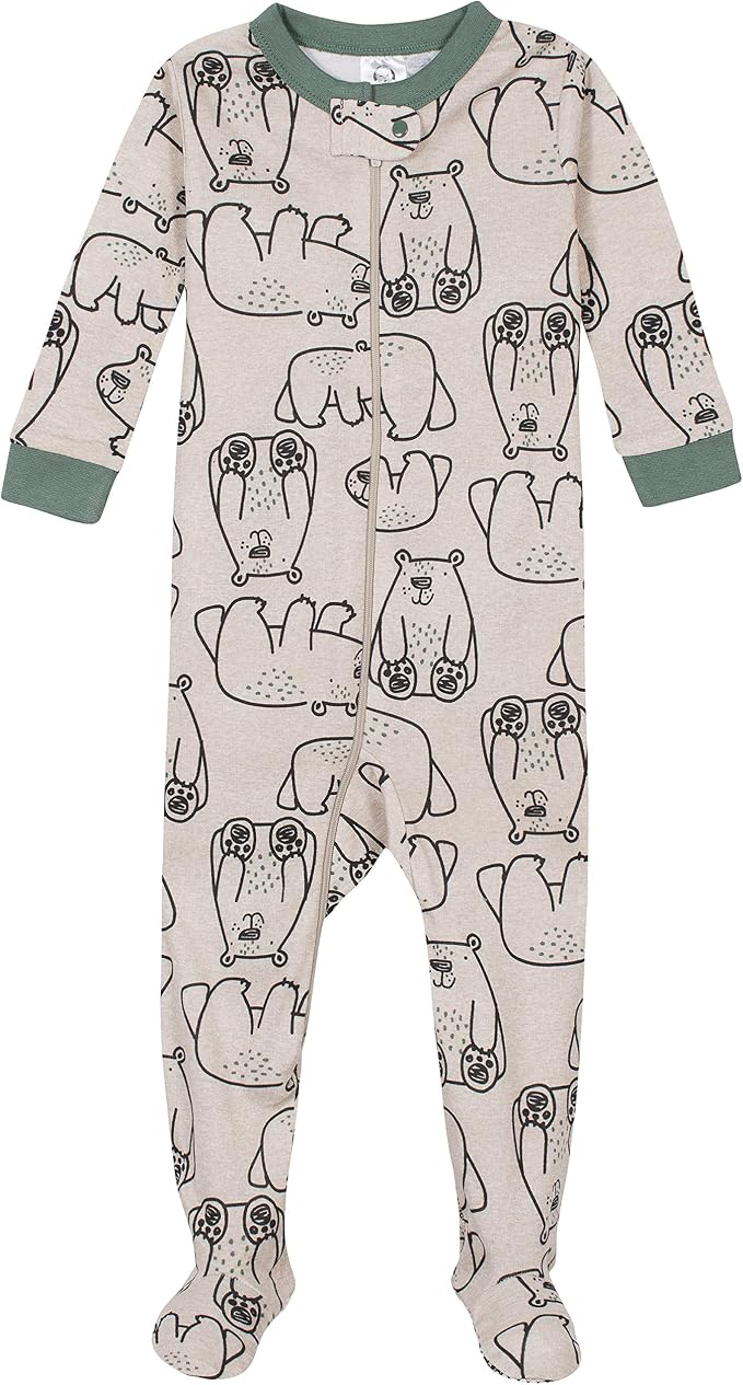 Gerber Baby Boys 4-Pack Footed Pajamas - Image 3