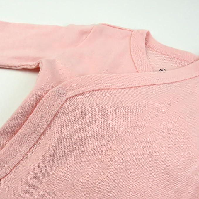 HonestBaby Baby 3-pack Long Sleeve Side-snap Kimono Bodysuits Organic Cotton - Image 4