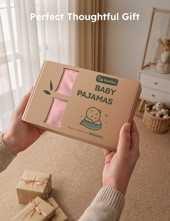 Yoofoss Viscose Bamboo Baby Pajamas Newborn Sleepers - Image 6