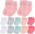 Toulite 12 Pair Preemie Newborn Baby Socks by Toulite