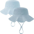 Muslin Baby Sun Hat Sun Protection Baby Toddler Bucket Hats by HONGTEYA