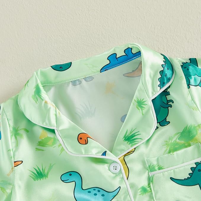 Kuriozud Baby Girl Boy Romper Pajamas Onesie Short Sleeve Button Down Pjs - Image 6