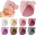 Suhine 8 Pcs Preemie Hats for Baby Girls Boys Cotton Premature Knot Hats by Suhine