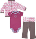 Yoga Sprout Bodysuit, and Track Jacket Set by Yoga+Sprout