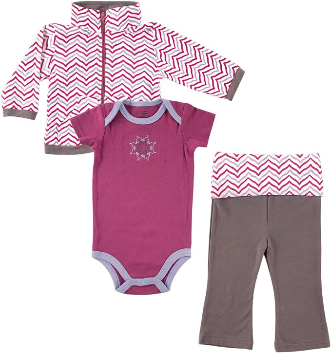 Yoga Sprout Bodysuit, and Track Jacket Set by Yoga+Sprout
