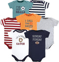 Hudson Baby Baby Boys' Cotton Bodysuits 7-pack by HudsonBaby