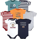 Hudson Baby Baby Boys' Cotton Bodysuits 7-pack by HudsonBaby