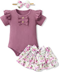 HONGTEYA Baby Girl Clothes Set Newborn Infant Summer Outfits by HONGTEYA
