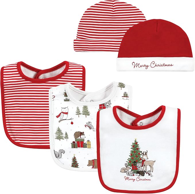 Hudson Baby Unisex Baby Cotton Bib and Headband Set by HudsonBaby