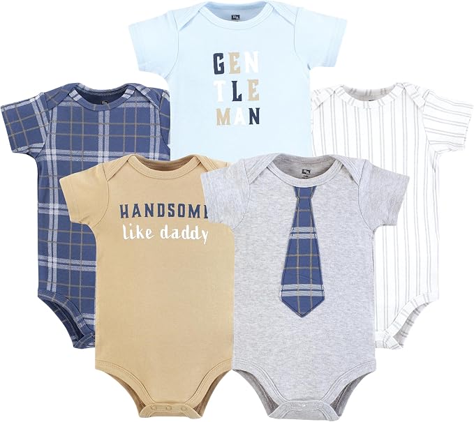 Hudson Baby Unisex Baby Cotton Bodysuits 5-pack by HudsonBaby