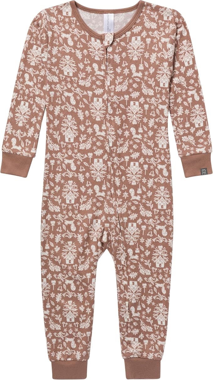 Modern Moments by Gerber Baby Boys & Girls Hacci Footless Pajamas - Image 5