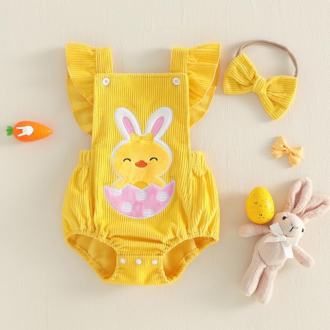 YINGISFITM My First Halloween Baby Girl Outfit Newborn Pumpkin Bubble Romper - Image 6