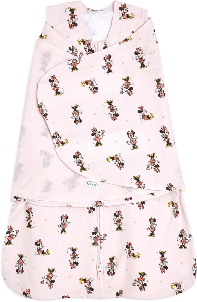 HALO Disney Baby 100% Cotton Sleepsack Swaddle, 3-Way Adjustable Wearable by HALO