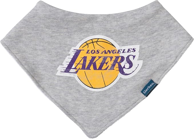 Gerber Baby NBA Bandana Bib and Burp Cloth Set - Image 2