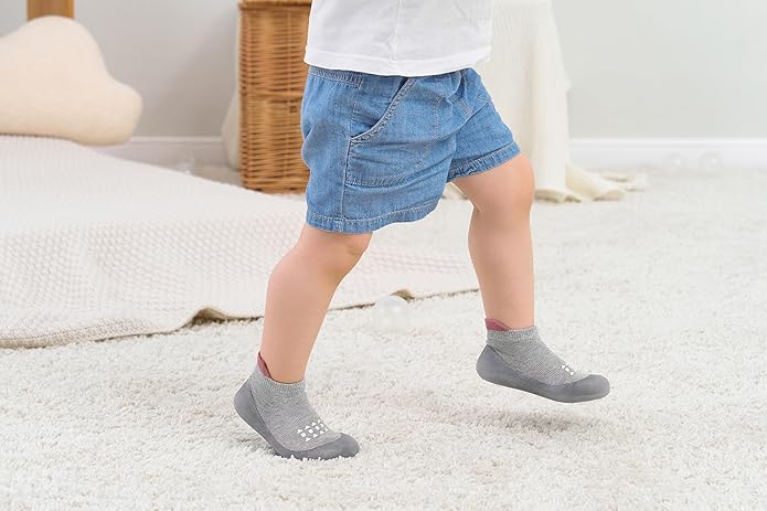 Hstyle Baby Sock Shoes Toddler Boys Walking Shoes Infant Slippers Sneakers | - Image 2