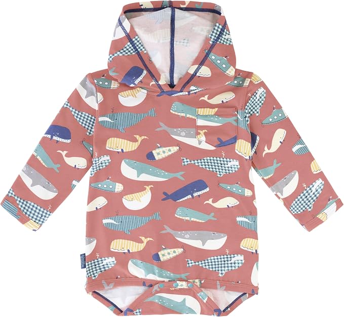 UV SKINZ Baby Boys' Hooded Sunzie UPF 50+ by UVSKINZ
