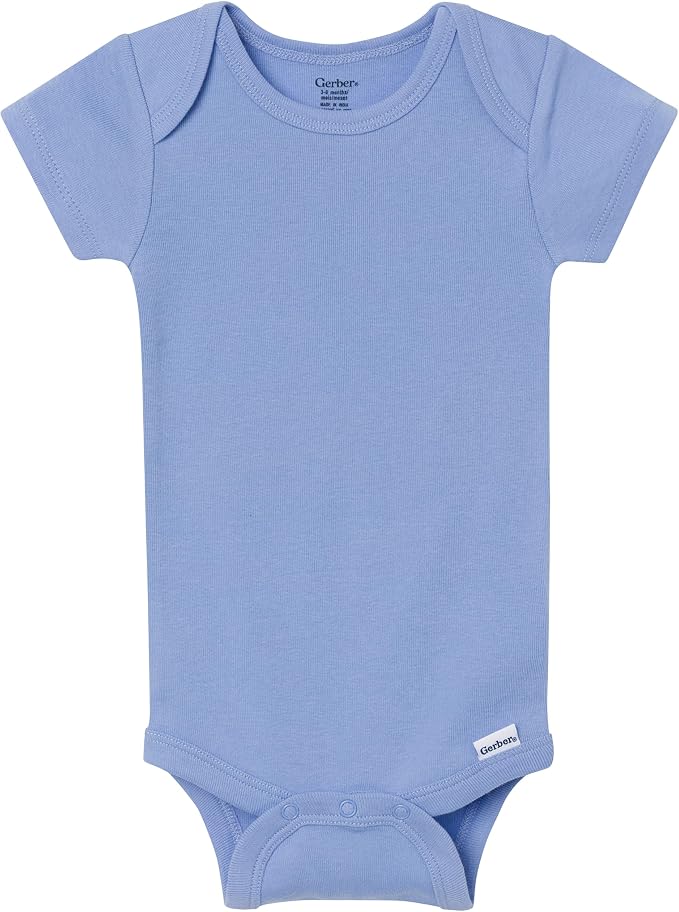 Gerber Baby Boys & Girls 8-Pack Short Sleeve Onesies Bodysuits - Image 5