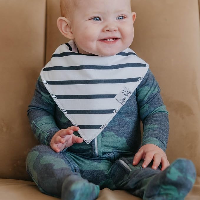Copper Pearl Baby Bibs 4 Pack, Printed Bandana Drool Bibs - Image 6