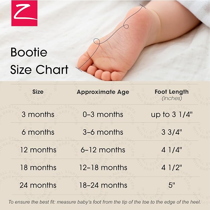 Zutano Unisex Organic Cotton Baby Booties, Stay-On and Non-Slip, Newborn to - Image 5