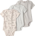 little planet by carter's Unisex Baby 3-pack Short Sleeve Bodysuits Made by LittlePlanet
