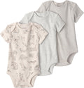 little planet by carter's Unisex Baby 3-pack Short Sleeve Bodysuits Made by LittlePlanet