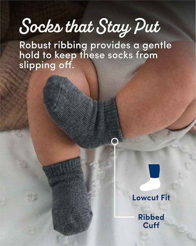 Fruit of the Loom Baby 22-Pack Grow & Fit Flex Zones Low Cut Stretch Socks - Image 4