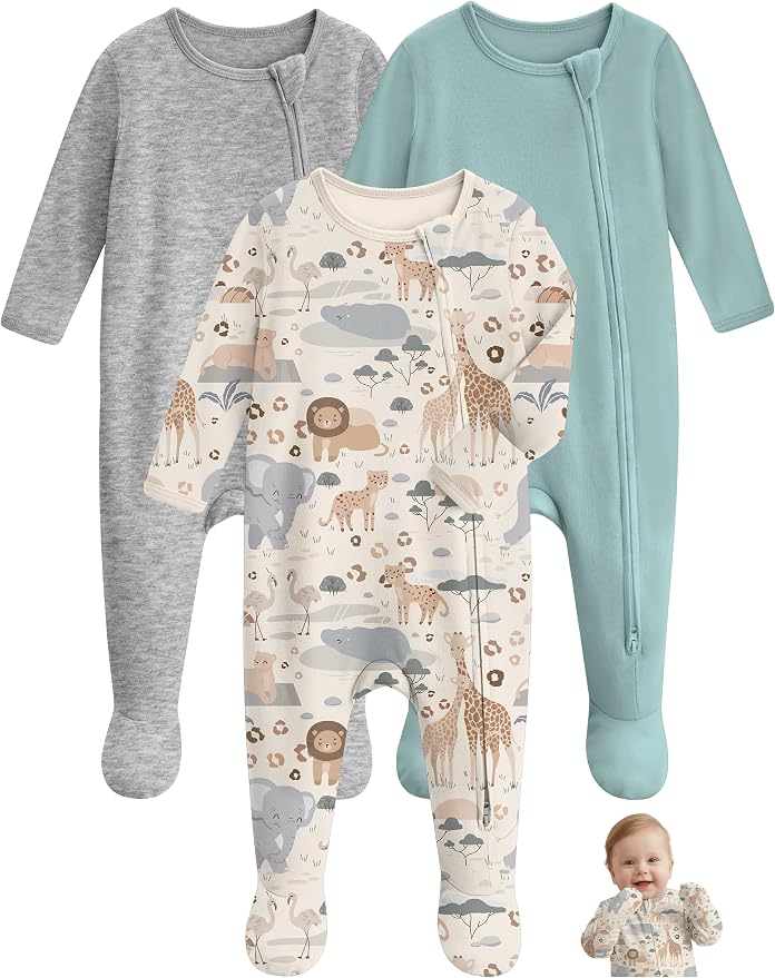 Unnivoll Baby Sleepers 100% Cotton Baby Pajamas Baby Boys Girls Clothes | by Unnivoll