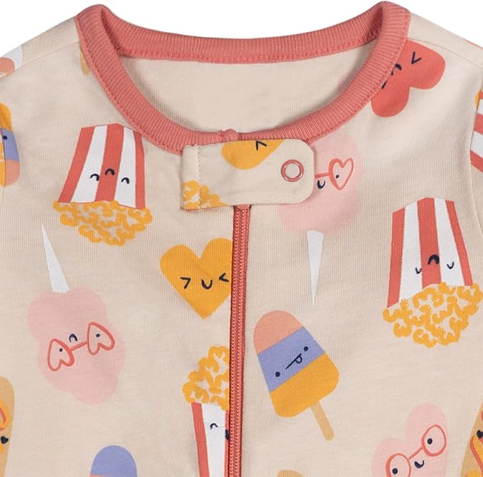 Onesies Brand Baby Girls 4-Pack Sleep 'N Play Footies Multi Pack - Image 5