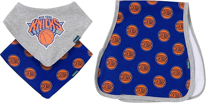 Gerber Baby NBA Bandana Bib and Burp Cloth Set by Gerber