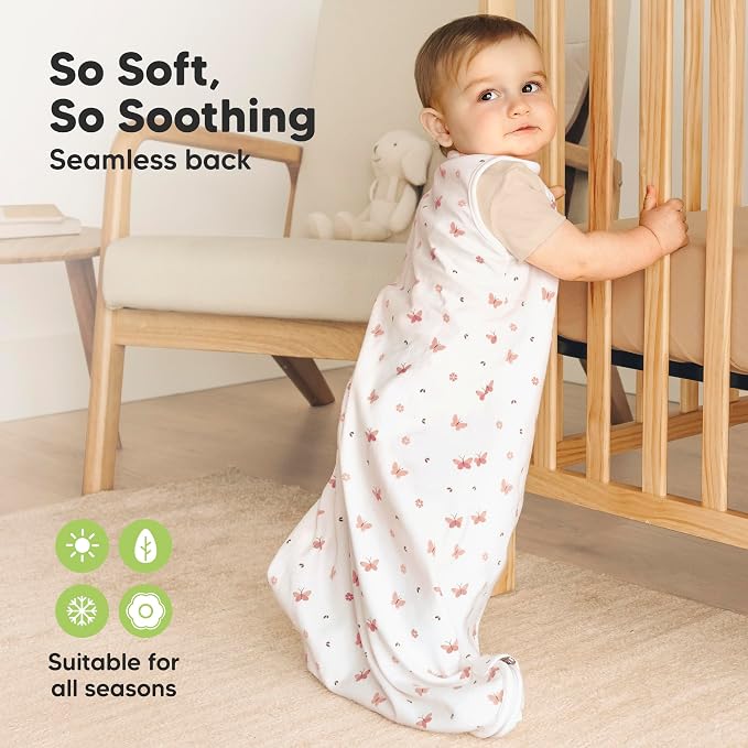 2-Pack Organic Baby Sleep Sacks, 100% Cotton 0.5TOG - Image 4