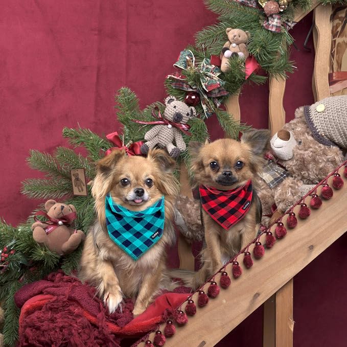 Christmas Dog Bandana Large Cotton - Image 4