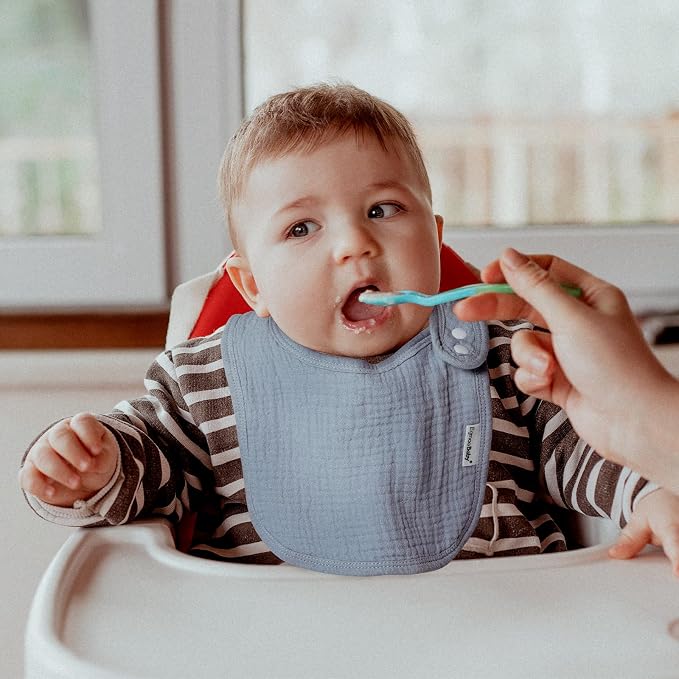 Muslin Baby Bibs for Drooling and Teething, Bibs for Boys Girls | Soft Cotton - Image 4