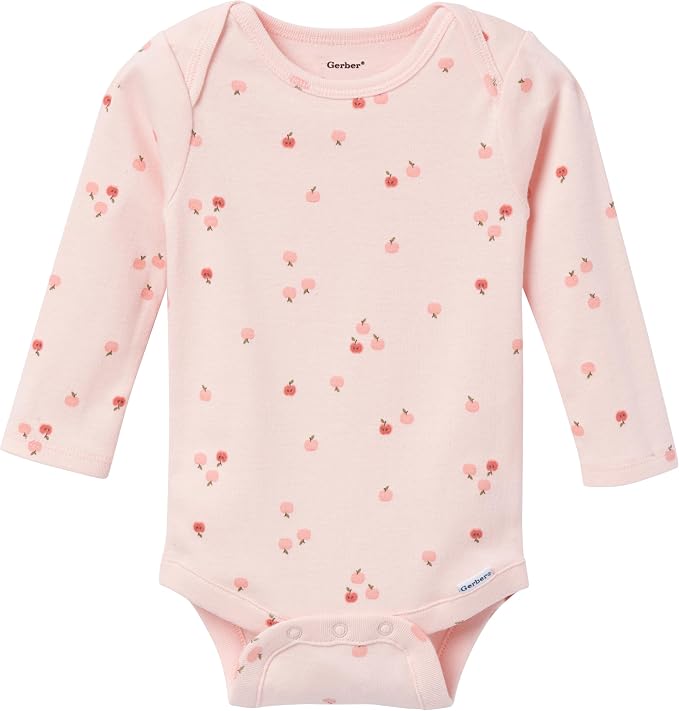 Gerber Baby Girls' 6-pack Long-sleeve Onesies Bodysuits - Image 4