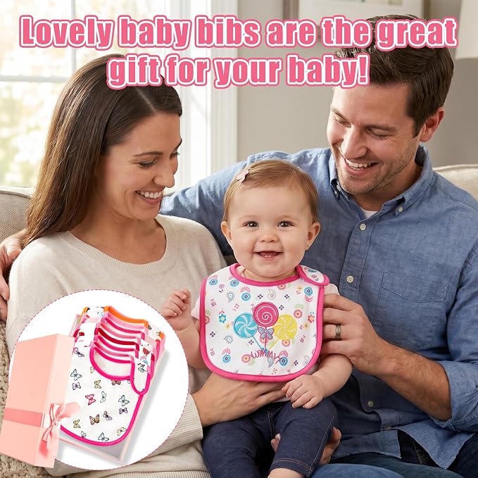 Cotton Waterproof Baby Bibs - Image 6