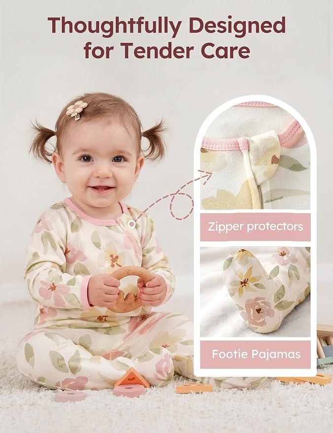 Unnivoll Baby Sleepers 100% Cotton Baby Pajamas Baby Boys Girls Clothes | - Image 4