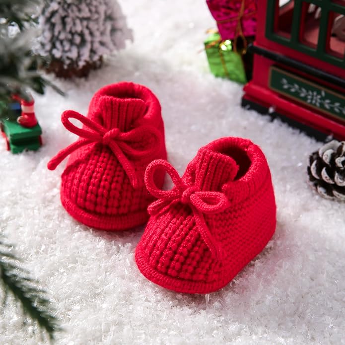 Baby Booties Infant Booties Knit Newborn Shoes - Image 3