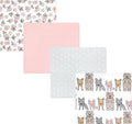 Hudson Baby Unisex Baby Cotton Poly Flannel Receiving Blankets, Wild Forest Pink by HudsonBaby