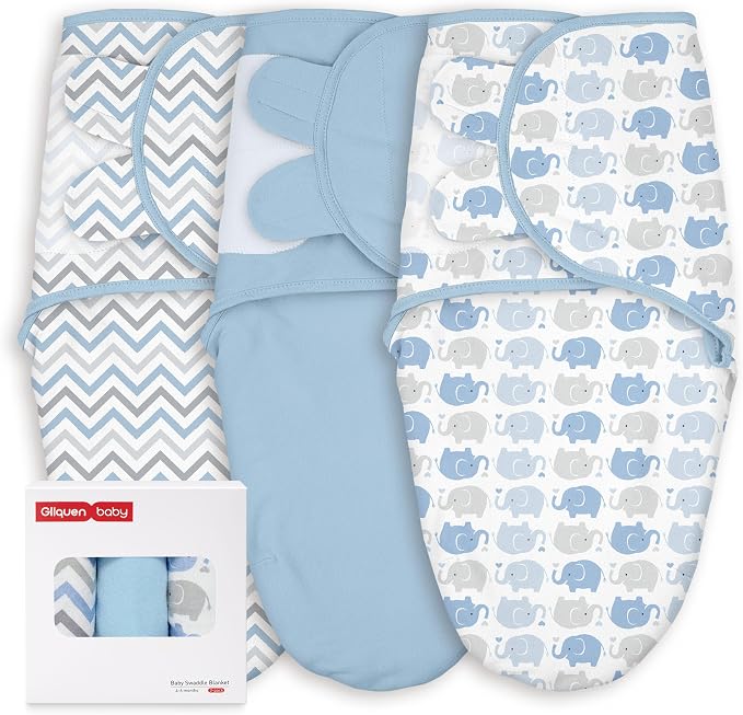 GLLQUEN BABY Swaddles for Newborns 3-6 Months, Adjustable & Easy Fastener | by GLLQUENBABY